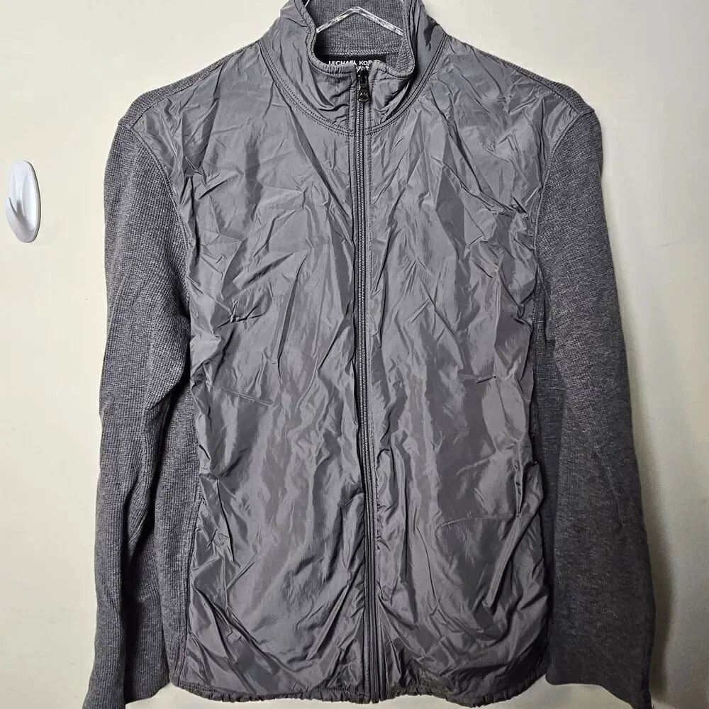 Michael Kors Full Zip Jacket Men's Gray Size Medium